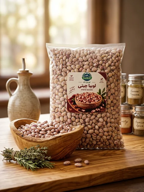 لوبیا چیتی ایرانی درجه یک ۹۰۰ گرمی؛ خوش‌پخت، نرم و زودپز