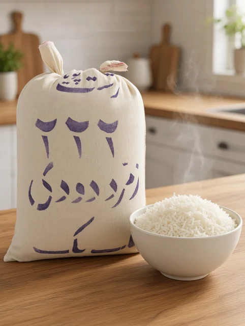 برنج دودی درجه ۱ هاشمی کیسه 10 کیلویی